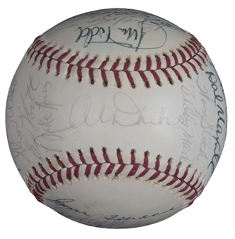 1975 Oakland As Team Signed OAL MacPhail Baseball With 29 Signatures (JSA)